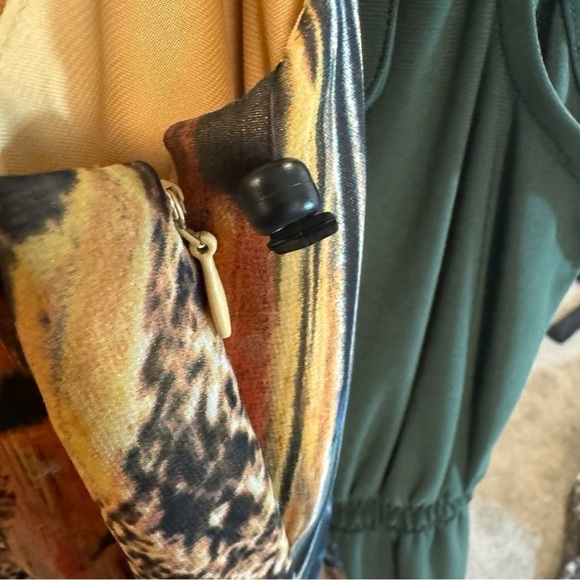 Calvin Klein Reptile Snake Animal Print Multi Color Sleeveless Dress size 12 - Picture 8 of 11